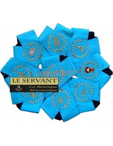 9 Colliers Officiers Rite Français...