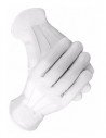 Gants cuir blanc