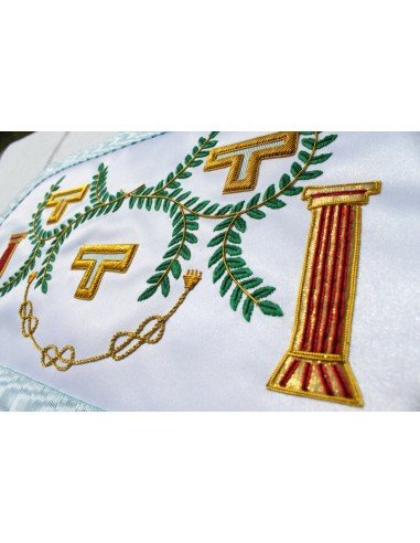 Tablier vénérable maître au rite français - leservant.net 2