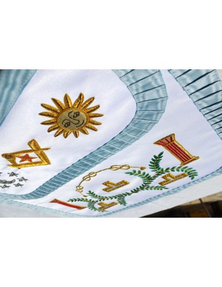 Tablier vénérable maître au rite français - leservant.net 3