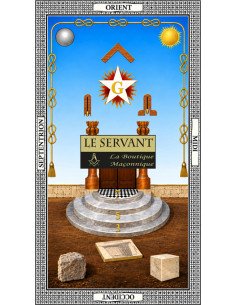 Tableau de loge Apprenti et Compagnon Rite Écossais Rectifié RER 110 × 60 cm